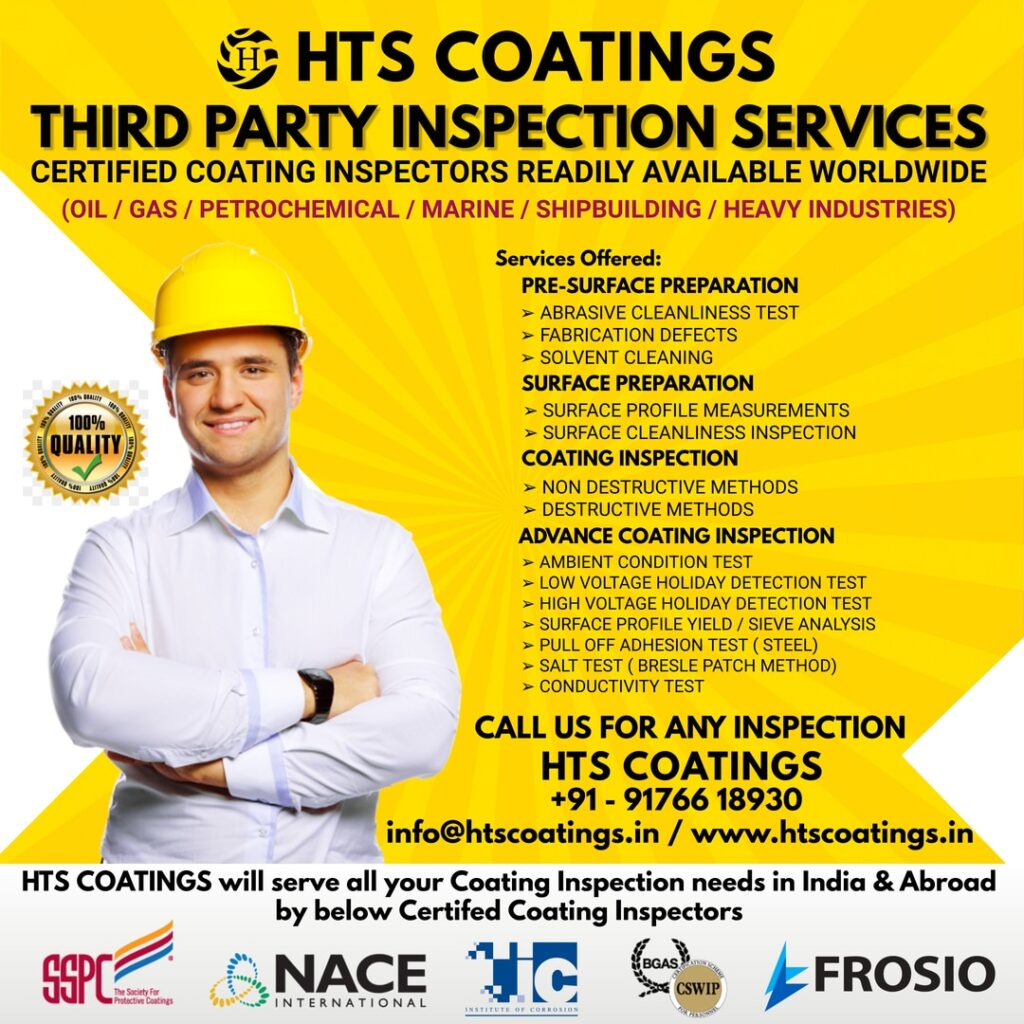 SSPC PCI Grit Blasting Airless Spray Painting Coating Consultancy